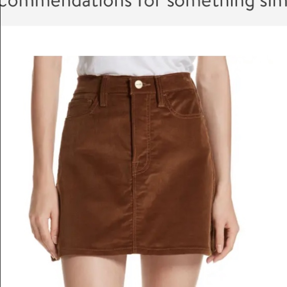 Frame Le Mini Corduroy Skirt